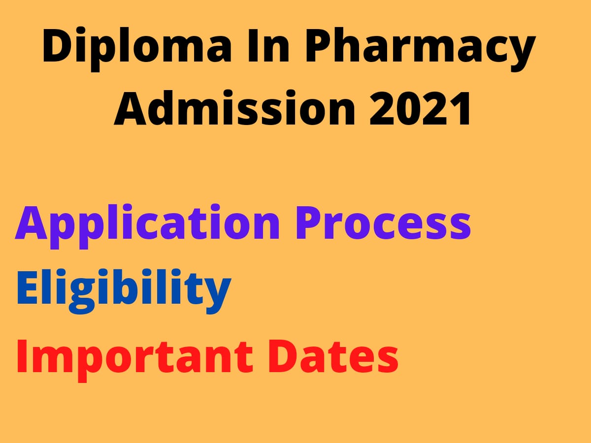 D.Pharm Admission 2021  | WB D.Pharma Admission | Pharmacy Course Admission 2021 - Post Image